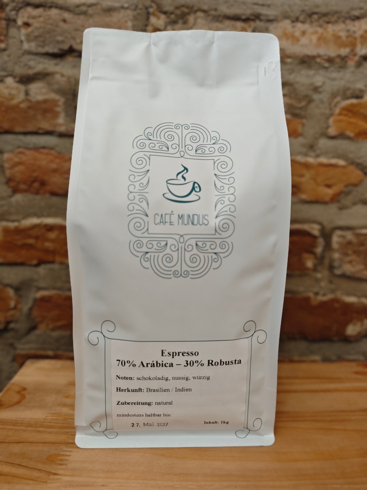 Espresso mit 70% Arábica und 30% Robusta