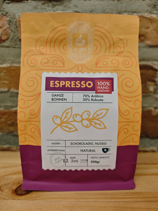 Espresso mit 70% Arábica und 30% Robusta